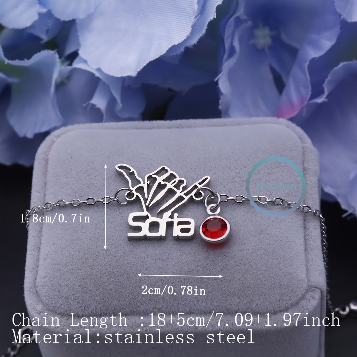 Custom Name Bracelet, Creative Personalized Hollow Design